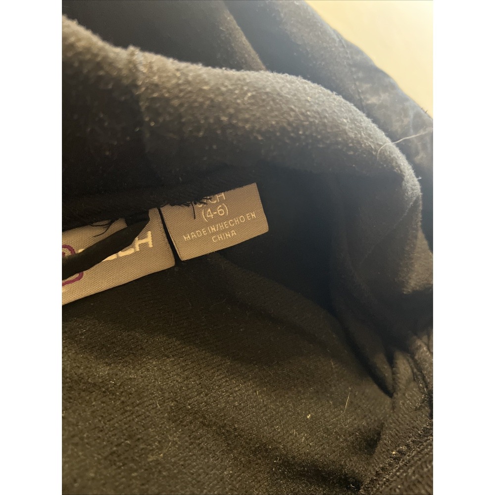 Size S 4-6 Women's Free Tech Black Hooded Full Zip Jacket Soft Shell Mint C - Picture 4 of 7